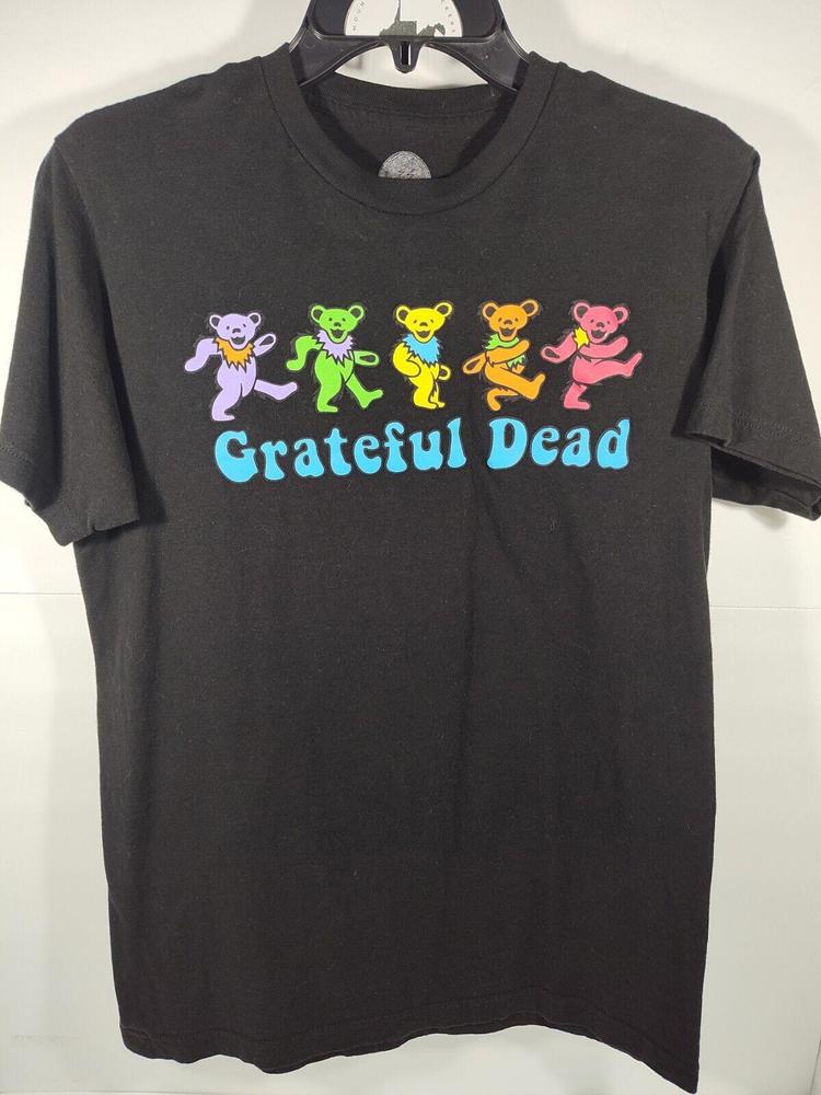 Grateful Dead Dancing Bears Black T-Shirt Size Large EUC - Picture 2 of 6